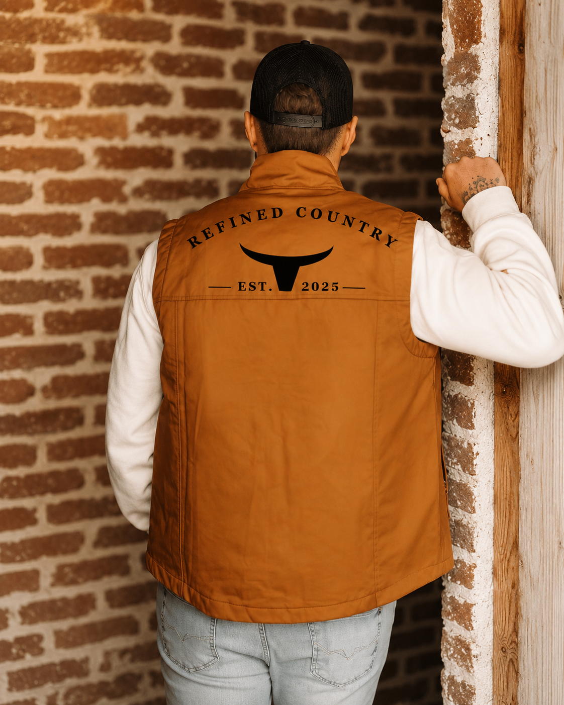 Veste La-So caramel vue derrière